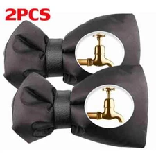2X Winter Outdoor Faucet Cover Antifreeze Pipe External Thermal Insulation Cover
