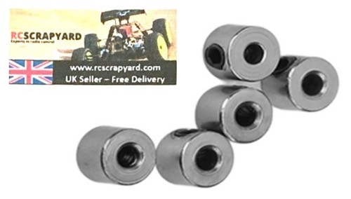 Linkage Pushrod Brake / Throttle Stop Collets, for RC models. Hole size 2.1mm