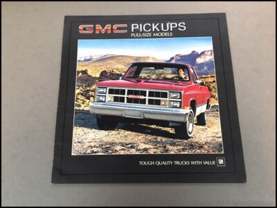 1984 GMC Sierra Pickup Truck 20-page Original Car Sales Brochure Catalog
