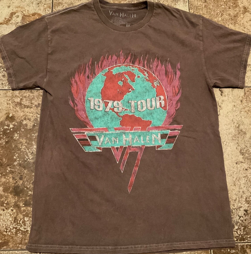 T-Shirt Van Halen '1979 Tour' Rouge - Merchandising Officiel - Coton - Taille Unique