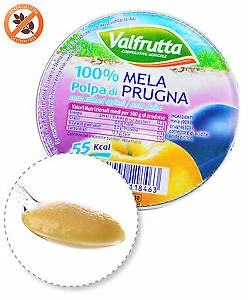 Polpa di Mela Prugna 60 Porzioni Valfrutta polpa di frutta