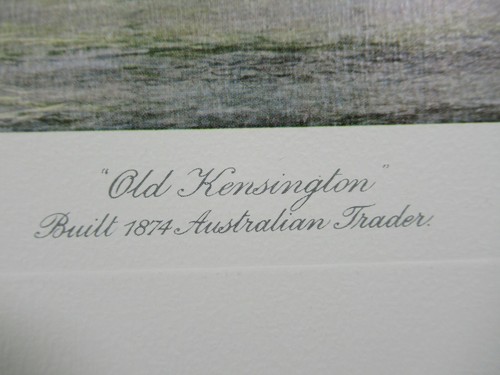 Jack Spurling Old Kensington Australian Trader Ship Vintage Nautical Art Print - Picture 4 of 6