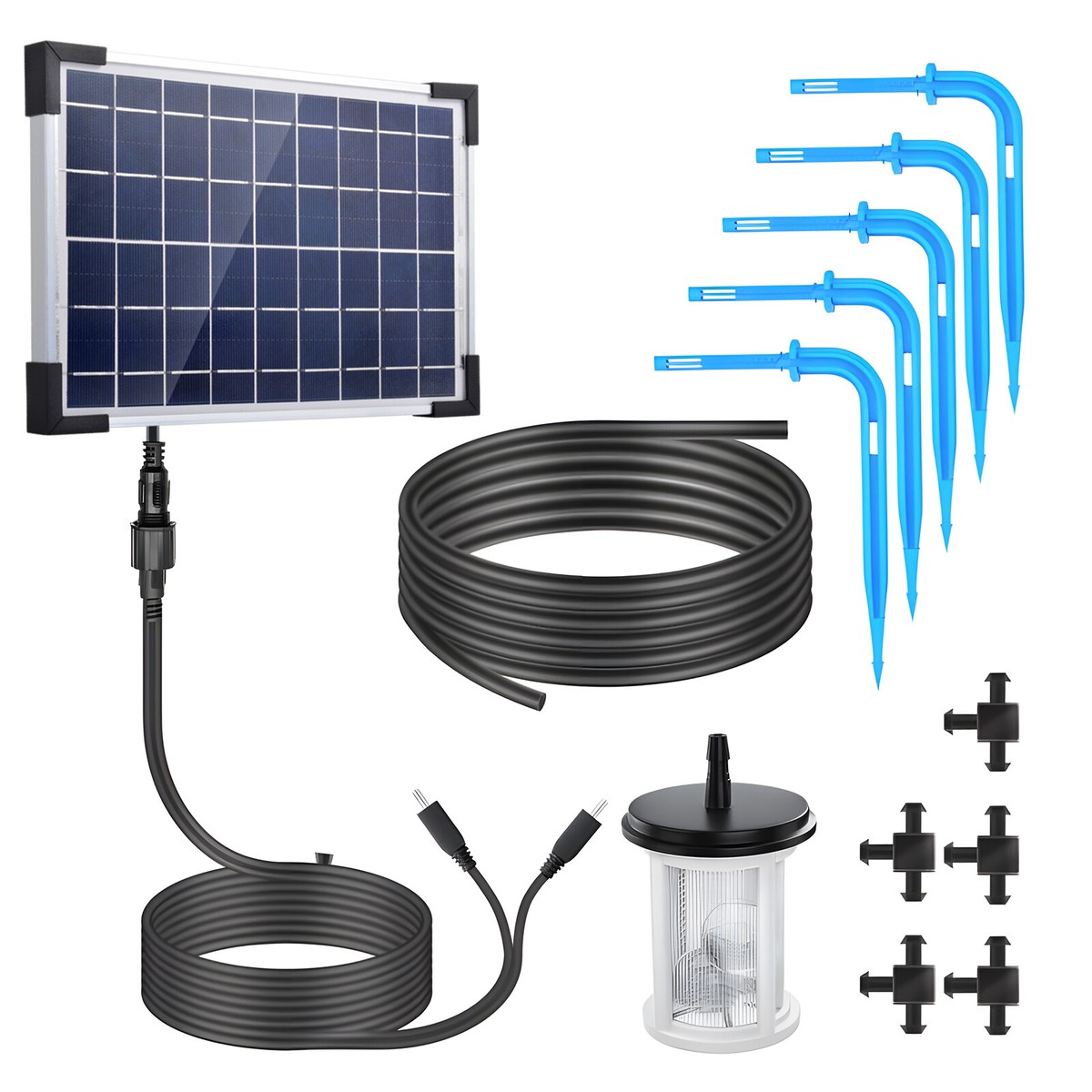 Diy Solar Drip Irrigation TRJZWA 2 Pack Solar Irrigation System