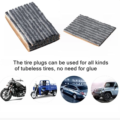 100x Tire Repair Plugs Car Tire Puncture Recovery Tyre Tubeless Seal Plug Strip - Picture 13 of 14