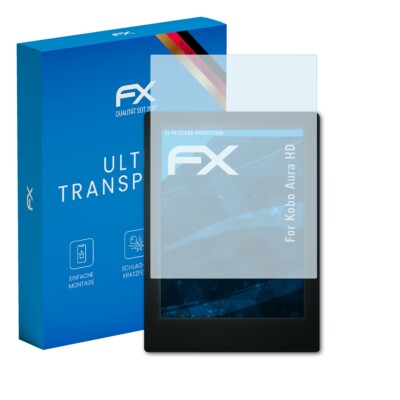 atFoliX 2x Displayschutzfolie für Kobo Aura HD Schutzfolie klar Folie