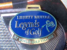 vtg - PGA TOUR Golf Bag Tag - LIBERTY MUTUAL LEGENDS of GOLF - Slammer & Squire