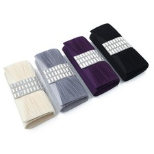 Elegant Pleated Satin Flap Crystal Rhinestones Clutch Evening Bag - Diff Colors