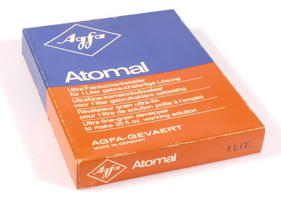 PRL) AGFA ATOMAL DEVELOPER 1 LT DEVELOPER PAPER REVEVELATEUR PAPIER VINTAGE - Image 2 of 3