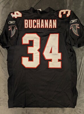 RAY BUCHANAN AUTHENTIC Reebok ATLANTA FALCONS Black Jersey