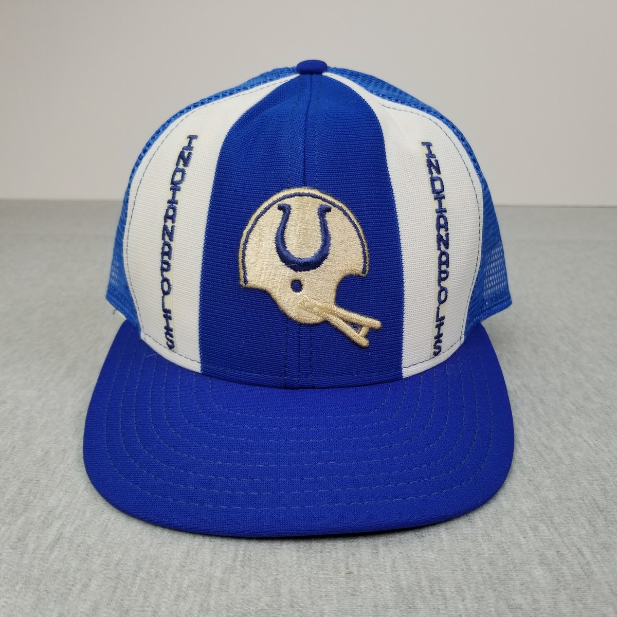 Vintage Indianapolis Colts Hat Snapback Trucker Cap Made USA 80's Lucky  Stripes