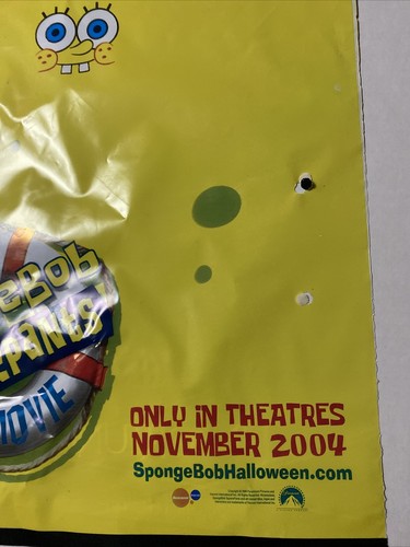 "Bob Esponja 2004 pantalones cuadrados película promoción bolsa de plástico 12"" X 18""" - Imagen 6 de 6
