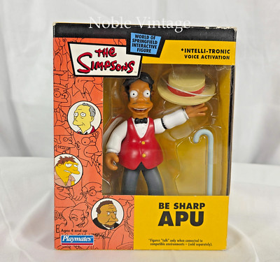 2003 The Simpsons - Be Sharp Apu - 5'' Tall - Playmates Interactive - B3