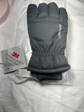 3M Thinsulate Tech Touch Sport Gloves with Cuffs - Gray - New w/ Tags