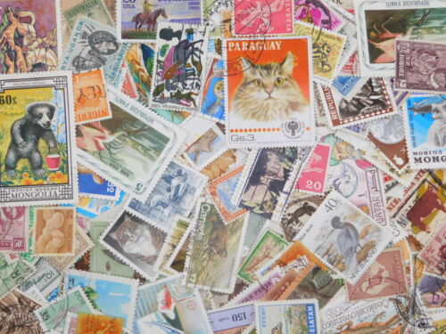 STAMP Topical 《ANIMAL》 100pcs lot OFF paper philatelic collection thematic
