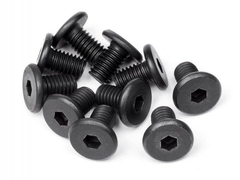 HB RACING FLAT HEAD SCREW M2.5x6mm (HEX SOCKET/10pcs) HB107374 | eBay