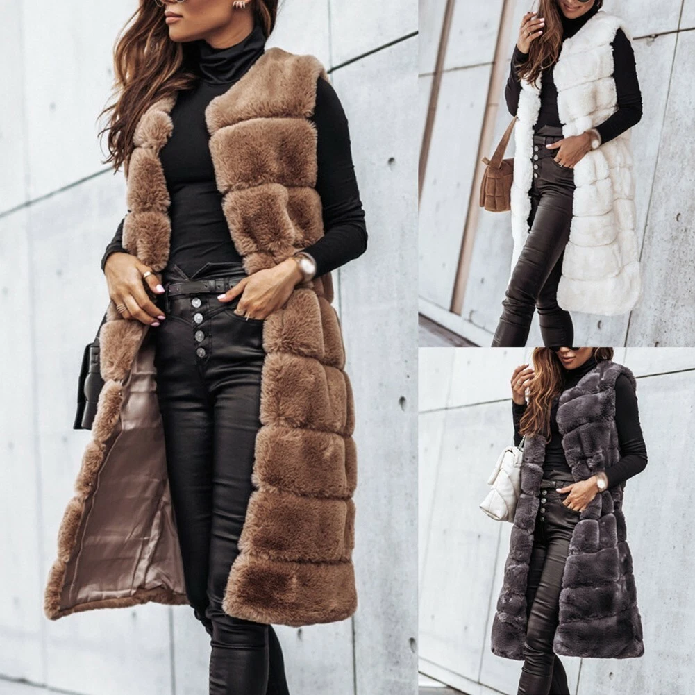Faux fur hotsell gilet size 20