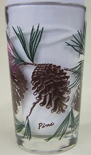 Pine juice size Peanut Butter Glass Glasses Drinking Kitchen  Mauzy 118-3