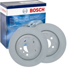 2X BOSCH BREMSSCHEIBEN Ø330mm HINTEN PASSEND FÜR BMW 5