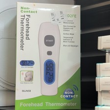 Grainger THD2FE Forehead Thermometer Contactless Infrared LED White 56JN58
