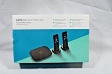 Ooma Telo Air 2 Internet Home Phone VoIP w Hub & 2 Cordless Handsets in Box