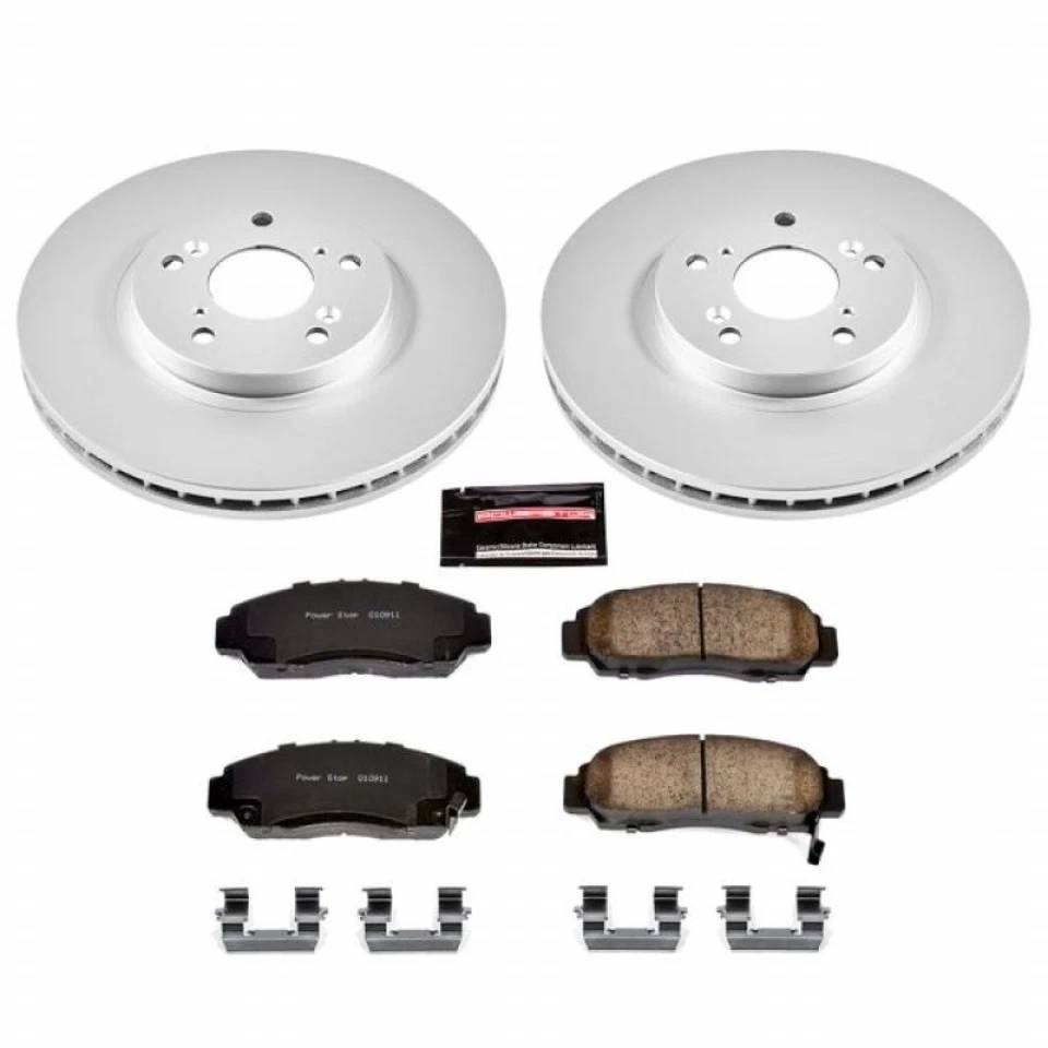 Power Stop Brake Kit For Acura TSX 2004-2010 Front Z17 Evolution Geomet Coated - Imagem 2 de 4