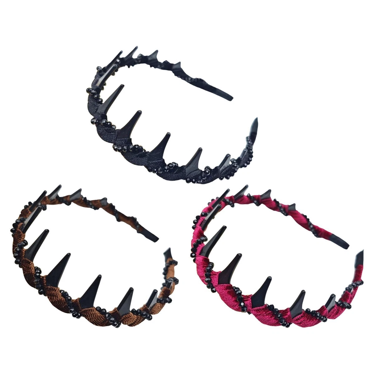 6 pezzi fascia per capelli da donna fascia per capelli ondulata fascia per capelli per bambini caramelle bordo solido fasce per capelli in plastica audace regali accessori per capelli per ragazze per