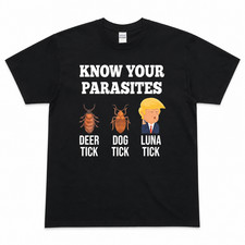 Funny Political Satire Shirt Know Your Parasites Graphic Unisex Tee