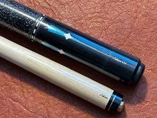 Schon Pool Cue Model LTD 2500-3. With Schon Shaft. Grey Stained Forearm.