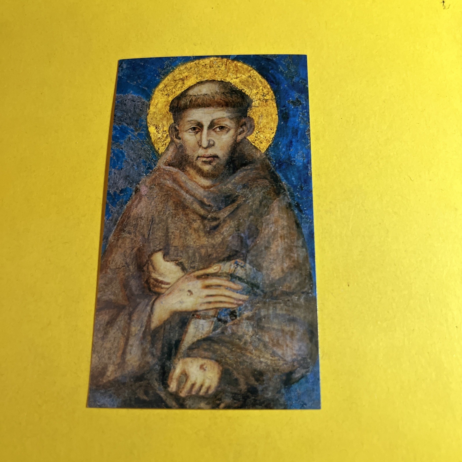 ASSISI BASILICA DI S. FRANCESCO CIMABUE - SANTINO PREGHIERA COLLEZIONE VINTAGE