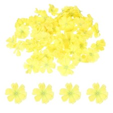 100 Pcs Fake Silk Flower Heads, 1.6 Inch Artificial Cherry Blossom Faux Flowe...