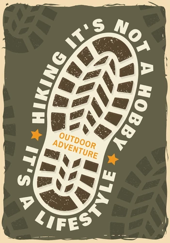 Hiking Exploring Adventure Hike Walk Wilderness Self Adhesive Vinyl Sticker