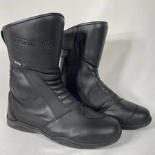 Tourmaster Motorcycle Touring Street Riding Boots Hipora Black Mens Size 10