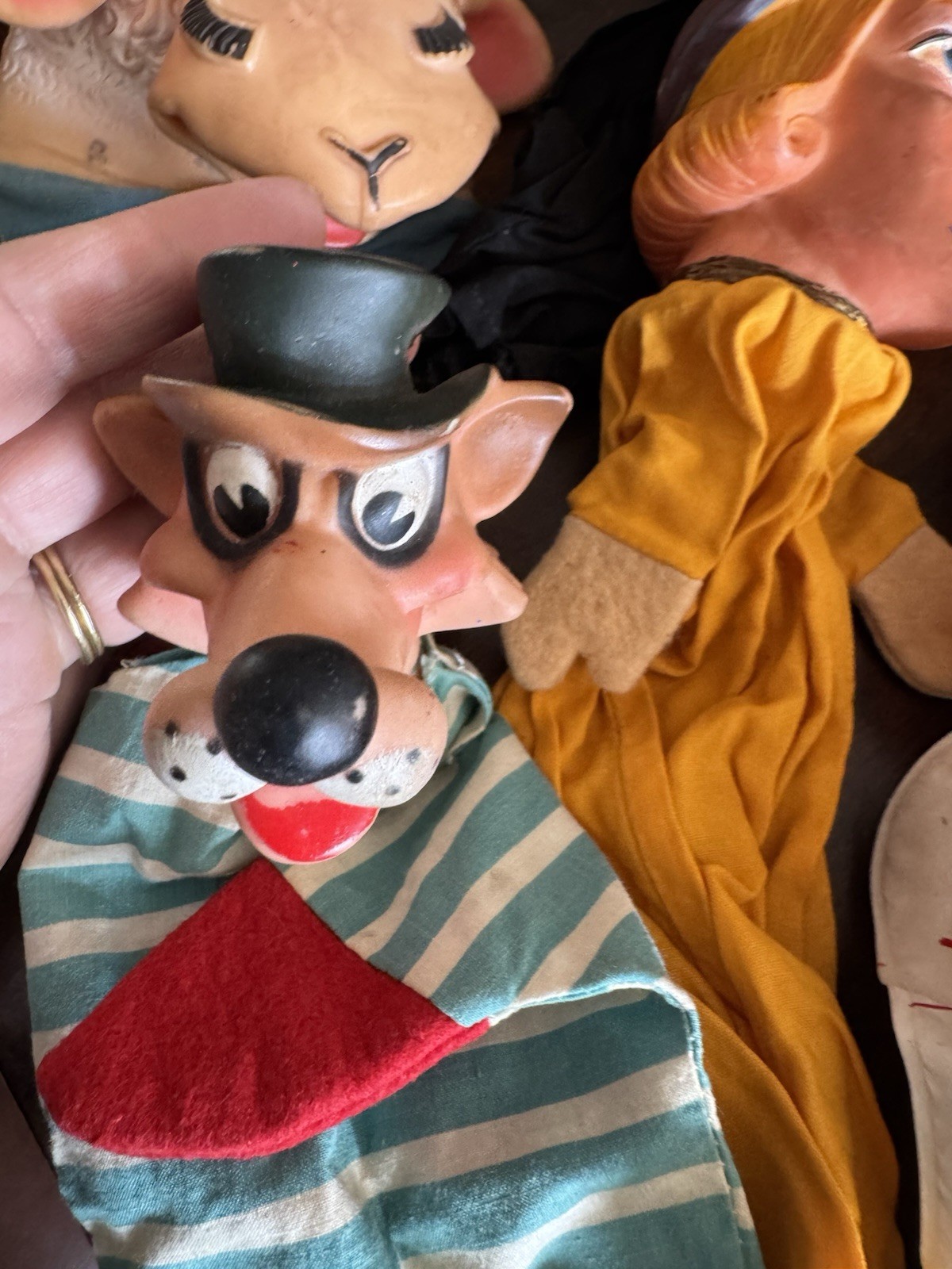 Old Puppet C Reddy vintage puppet lot 1960 9 Pc