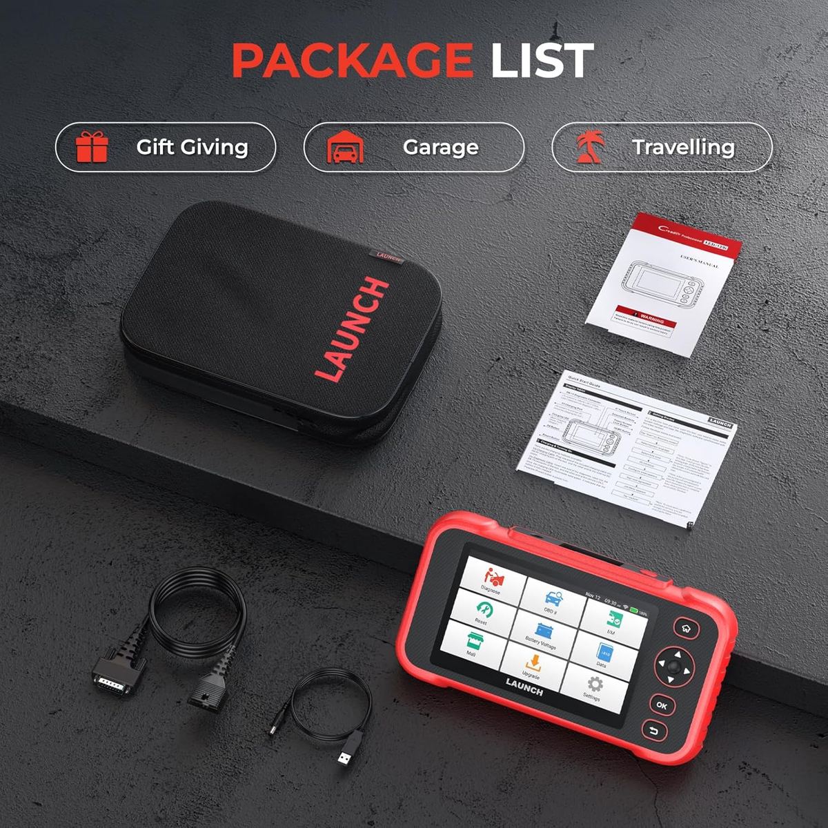 LAUNCH CRP123X V3.0 Scanner OBD2 Professionale | Diagnosi 4 Sistemi Con Reset EPB, FAP, Olio E BMS | Aggiornamenti Gratuiti A Vita