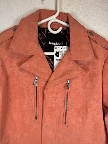 Cappotto giacca Desigual multitasche zip davanti vita stretta rosa salmone nuovo taglia M - Foto 2 di 24