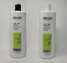 Nioxin System 2, Shampoo AND Conditioner for Natural Hair Duo, 33.8 oz No Seal