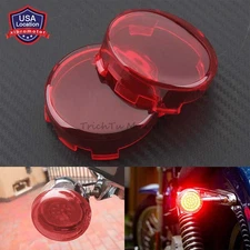 Motorcycle Turn Signal Light Red Lens Cover Fits For Harley Sportster Dyna 2 Pcs