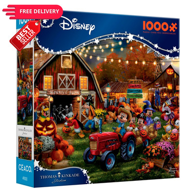 Ceaco - Disney   Thomas Kinkade - Mickey and 26.75 x 19.75 inches, Multicolor