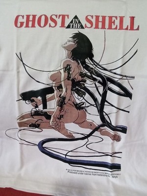 Ghost in the Shell 1995 Vintage Anime Tee Iron on S MADE IN USA MANGA KODANSHA