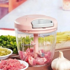 500/900ML Manual Meat Mincer Garlic Chopper Rotate Garlic Press Crusher