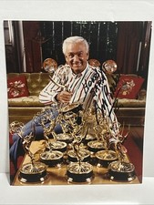 RARE Bob Barker HAND Signed Full Color 8x10 Emmys Photo The Price Is Right SARA