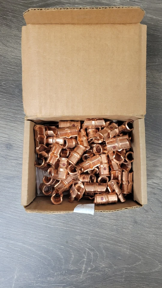 (NEW ITEM) 100-Pack NSI CT-104 Copper Compression C-Tap Connector 4 AWG - Image 2 of 4