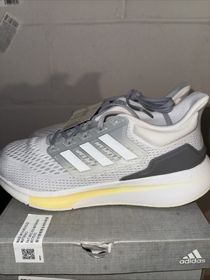Women s Size 10 - adidas EQ21 Run Dash grey/white-yellow NEW DS