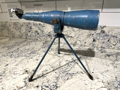SKYLINE Vintage 30x60 Blue Spotting Scope Field 1.4'' w/OG Tripod - Rough Shape!