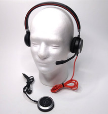 Jabra Evolve Boom Wired Stereo Headset HSC017 W51K ENC010 USB-A Controller