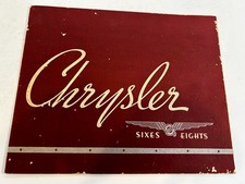 1936 Chrysler Sixes & Eights Factory Brochure, Original