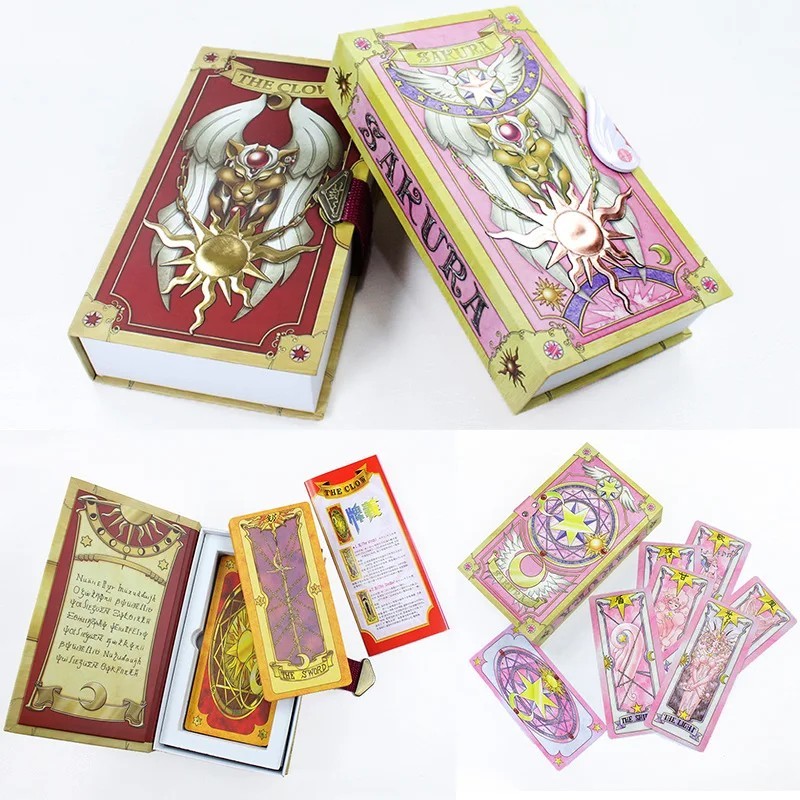 Juego completo de cartas mágicas de colección 1:1 The Clow Captor de tarjetas de anime Sakura The Clow 56 un.
