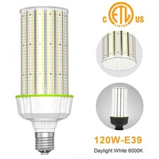 480V 120W E39 Mogul Base LED Corn Light Bulb 5000K Replace 400 Watt CFL HPS HID