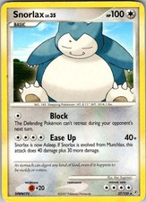 Snorlax 37/130 Diamond & Pearl Rare MP Pokemon TCG on eBay