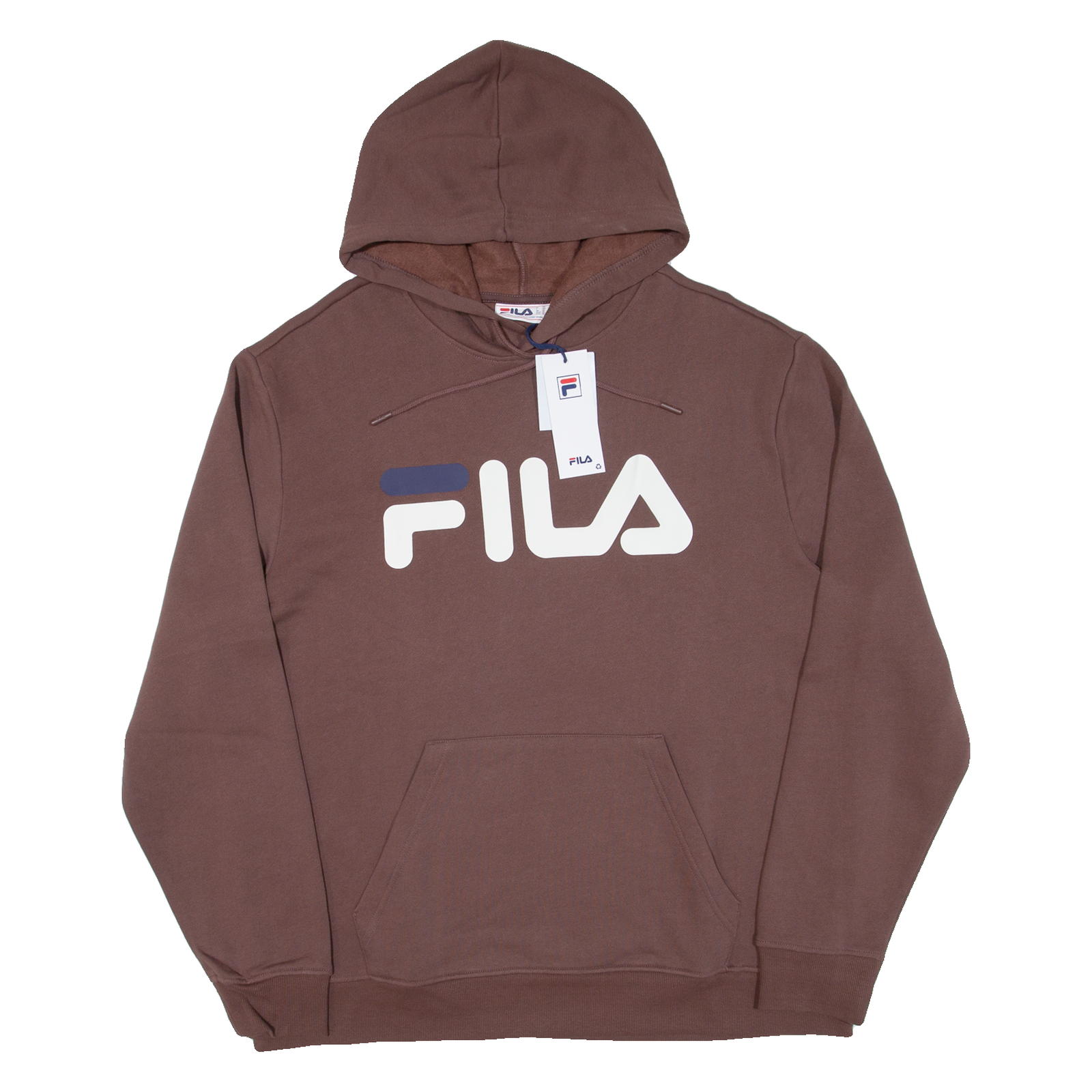 FILA Felpa con Cappuccio Uomo Marrone XL